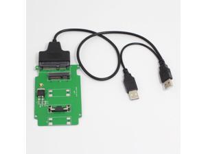 PCI-E mSATA SSD to 2.5" SATA Adapter Converter Card+USB 2.0 to SATA Cable PCI-E mSATA SSD to 2.5" SATA Adapter Converter Card+USB 2.0 to SATA Cable
