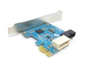 PC USB 3 0 2 Internal Ports 20pin Header PCI E Express Card Adapter PC USB 3 0 2 Internal Ports 20pin Header PCI E Express Card Adapter