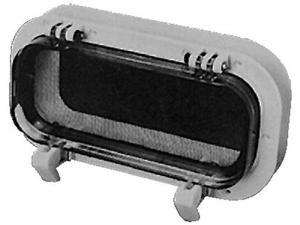 Beckson Marine PO410WC10 PORT WHITE/CLEAR 4X10 1INSP Beckson Marine PO410WC10 PORT WHITE/CLEAR 4X10 1INSP