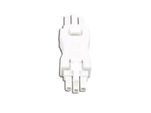 COOPER HU107P Halo 1-1/2" Male-to-Male Connector, White, for HU10 COOPER HU107P Halo 1-1/2" Male-to-Male Connector, White, for HU10