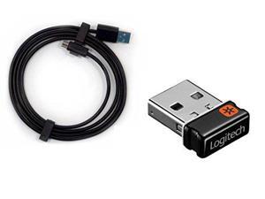 Original Logitech Unifying receiver for mouse + USB Cable for Touchpad T650 and other models LZ240BS-DJ M/N:C-U0008 Original Logitech Unifying receiver for mouse + USB Cable for Touchpad T650 and other models LZ240BS-DJ M/N:C-U0008