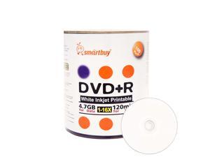 Smartbuy DVD+R 16X 4.7GB 120Min White Inkjet Hub Printable Music Video Data Recordable Disc (100 Packs) Smartbuy DVD+R 16X 4.7GB 120Min White Inkjet Hub Printable Music Video Data Recordable Disc (100 Packs)