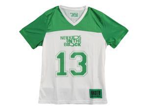 New Kids On The Block Football Girls Jr Jersey Medium White New Kids On The Block Football Girls Jr Jersey Medium White