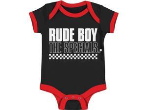 Specials Baby Boys' Rude Boy Bodysuit 3 - 6 Months Black Specials Baby Boys' Rude Boy Bodysuit 3 - 6 Months Black