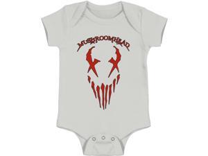 Mushroomhead Baby Boys' X Face Bodysuit 0 - 6 Months Silver Mushroomhead Baby Boys' X Face Bodysuit 0 - 6 Months Silver