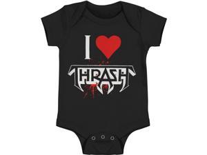 Testament Baby Boys' I Heart Thrash - Baby Bodysuit 6 - 12 Months Black Testament Baby Boys' I Heart Thrash - Baby Bodysuit 6 - 12 Months Black