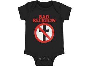 Bad Religion Baby Boys' Crossbuster Bodysuit Newborn Black Bad Religion Baby Boys' Crossbuster Bodysuit Newborn Black