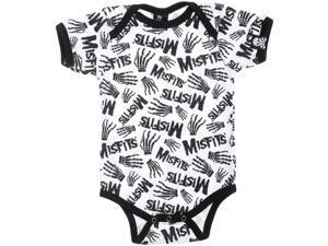 Misfits Baby Boys' All Over Print Bodysuit 0 - 3 Months White Misfits Baby Boys' All Over Print Bodysuit 0 - 3 Months White
