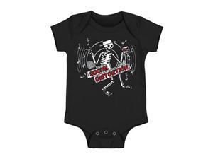 Social Distortion Baby Boys' Skelly Disc Romper Bodysuit 6 - 12 Months Black Social Distortion Baby Boys' Skelly Disc Romper Bodysuit 6 - 12 Months Black