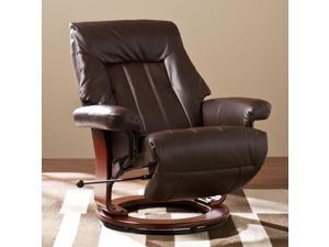 Pavia Recliner w/ Hidden Ottoman - Kona Brown Pavia Recliner w/ Hidden Ottoman - Kona Brown
