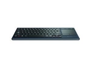 Logitech K830 920-006081 USB / 2.4GHz Wireless Illuminated Living-Room Keyboard with Touchpad, Black Logitech K830 920-006081 USB / 2.4GHz Wireless Illuminated Living-Room Keyboard with Touchpad, Black
