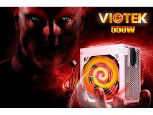 New V2 Viotek 550W 20/24 Pin High Quality Power Supply with 1x 6+2 pin PCI Express, 6x Serial ATA and 2x Molex Connectors, 120mm Smart Cooling Fan New V2 Viotek 550W 20/24 Pin High Quality Power Supply with 1x 6+2 pin PCI Express, 6x Serial ATA and 2x Molex Connectors, 120mm Smart Cooling Fan