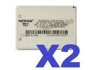 2 FOR 1 NOKIA OEM BMC-3 Cellphone Battery for 3300 Series Phones 2 FOR 1 NOKIA OEM BMC-3 Cellphone Battery for 3300 Series Phones