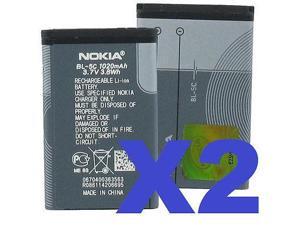 2 FOR 1 NOKIA OEM BL-5C Battery for 1100 1680 2270 2285 2320 2330 2610 3100 2 FOR 1 NOKIA OEM BL-5C Battery for 1100 1680 2270 2285 2320 2330 2610 3100