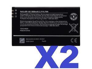 2x Nokia OEM Battery BP4W BP-4W for Lumia 810 822 1800mAh Verizon & T-Mobile 2x Nokia OEM Battery BP4W BP-4W for Lumia 810 822 1800mAh Verizon & T-Mobile