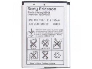 BST-36 Sony Ericsson Battery J300 K750 K510a T250a W200 W200i Z310a Z550 K510a BST-36 Sony Ericsson Battery J300 K750 K510a T250a W200 W200i Z310a Z550 K510a