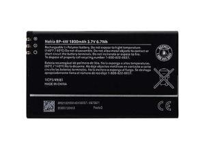 Nokia OEM BP-4W Li-Polymer Battery for Nokia 810 822 Lumia 4G 1800mAh 6.7Wh Nokia OEM BP-4W Li-Polymer Battery for Nokia 810 822 Lumia 4G 1800mAh 6.7Wh