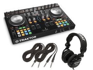 Native Instruments Traktor Kontrol S4 MK2 DJ Controller + Tascam DJ Headphone TH02 + (2) 1/4 cables 18ft ea Native Instruments Traktor Kontrol S4 MK2 DJ Controller + Tascam DJ Headphone TH02 + (2) 1/4 cables 18ft ea