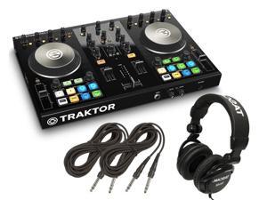 Native Instruments Traktor Kontrol S2 MK2 DJ Controller + Tascam DJ Headphone TH02 + (2) 1/4 cables 18ft ea Native Instruments Traktor Kontrol S2 MK2 DJ Controller + Tascam DJ Headphone TH02 + (2) 1/4 cables 18ft ea