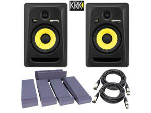 KRK RP6G3-NA Rokit 6 Generation 3 Powered Studio Monitor + Free Talent Insolation PAD and PSC XLR Cables KRK RP6G3-NA Rokit 6 Generation 3 Powered Studio Monitor + Free Talent Insolation PAD and PSC XLR Cables