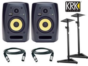 KRK VXT6 Active Studio Monitor - 6 Inch, 90 Watts (Pair) Free Stands and XLR cables 18ft ea. KRK VXT6 Active Studio Monitor - 6 Inch, 90 Watts (Pair) Free Stands and XLR cables 18ft ea.