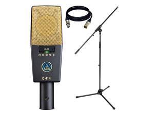 AKG Pro Audio C414 XLII Vocal Condenser Microphone, Multipattern.With FREE MIC Stand and 1 XLR Cable AKG Pro Audio C414 XLII Vocal Condenser Microphone, Multipattern.With FREE MIC Stand and 1 XLR Cable