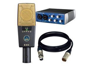 AKG Pro Audio C414 XLII Vocal Condenser Microphone, Multipattern. Free Audio Box USB and 2 XLR Cables AKG Pro Audio C414 XLII Vocal Condenser Microphone, Multipattern. Free Audio Box USB and 2 XLR Cables