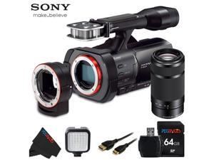 Sony NEX VG900 Full Frame Interchangeable Lens Camcorder Video Camera with 3-Inch LCD + Sony E 55-210mm F4.5-6.3 Lens + 64 GB Pixi-Basic Accessory Bundle Sony NEX VG900 Full Frame Interchangeable Lens Camcorder Video Camera with 3-Inch LCD + Sony E 55-210mm F4.5-6.3 Lens + 64 GB Pixi-Basic Accessory Bundle