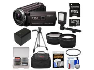 Sony Handycam HDR-PJ540 32GB 1080p HD Video Camera Camcorder with Projector with 32GB Card + Battery + Case + LED Light + Tripod + Tele/Wide Lens Kit Sony Handycam HDR-PJ540 32GB 1080p HD Video Camera Camcorder with Projector with 32GB Card + Battery + Case + LED Light + Tripod + Tele/Wide Lens Kit