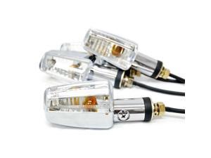 Krator® Motorcycle 4 pcs Clear Spear Turn Signals Lights For Vespa GTS GTV 250 300 Krator® Motorcycle 4 pcs Clear Spear Turn Signals Lights For Vespa GTS GTV 250 300