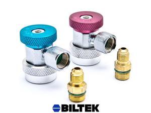 Biltek Air Condition Manifold Refrigerant Quick Coupler Adapters High & Low R134A Adjustable Biltek Air Condition Manifold Refrigerant Quick Coupler Adapters High & Low R134A Adjustable