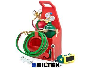 Biltek Professional Portable Torch Kit Oxygen Acetylene Oxy Welding Cutting Victor-Style Tank Biltek Professional Portable Torch Kit Oxygen Acetylene Oxy Welding Cutting Victor-Style Tank