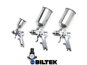 Biltek NEW Professional 4pc HVLP Air Spray Paint Gun Set Gravity Car Auto Painting Kit Biltek NEW Professional 4pc HVLP Air Spray Paint Gun Set Gravity Car Auto Painting Kit