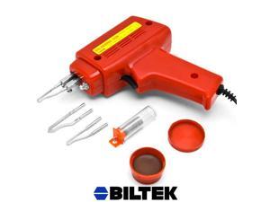 Biltek NEW 7pc Soldering Gun Kit w/Case Iron Solder 100W Professional Style Flux Solder Biltek NEW 7pc Soldering Gun Kit w/Case Iron Solder 100W Professional Style Flux Solder