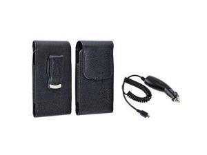 For Samsung Infuse 4G i997 Black Leather Case Cover+Charger New For Samsung Infuse 4G i997 Black Leather Case Cover+Charger New
