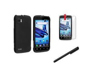 Black Hard Skin Case Cover+Guard For Motorola Atrix 2 MB865 AT&T+Black Stylus Black Hard Skin Case Cover+Guard For Motorola Atrix 2 MB865 AT&T+Black Stylus