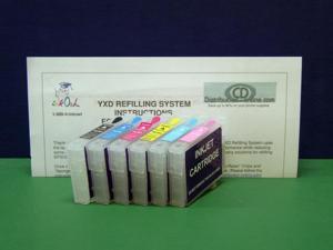 InkOwl® - Empty Refillable Cartridge Set for EPSON Stylus Photo 1400, Artisan 1430 printers (T0791-T0796) #79 ink InkOwl® - Empty Refillable Cartridge Set for EPSON Stylus Photo 1400, Artisan 1430 printers (T0791-T0796) #79 ink