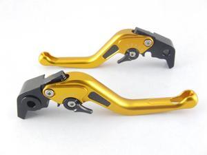 Custom Logo Carbon Short Levers for Triumph 675 STREET TRIPLE R Gold Custom Logo Carbon Short Levers for Triumph 675 STREET TRIPLE R Gold