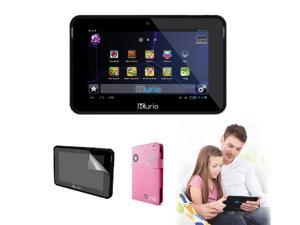 KURIO 7S Kids 7" Tablet (Black) with Case (Pink) & Screen Protector BUNDLE OFFER- Refurbished KURIO 7S Kids 7" Tablet (Black) with Case (Pink) & Screen Protector BUNDLE OFFER- Refurbished