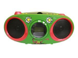 TEENAGE MUTANT NINJA TURTLES CD221NT CD Boombox with Stereo Radio (Green) - New TEENAGE MUTANT NINJA TURTLES CD221NT CD Boombox with Stereo Radio (Green) - New