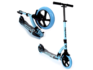 EXOOTER M1550BB 6XL Adult Kick Scooter With Front Shocks and 180mm/240mm Wheels - Vibrant Blue EXOOTER M1550BB 6XL Adult Kick Scooter With Front Shocks and 180mm/240mm Wheels - Vibrant Blue