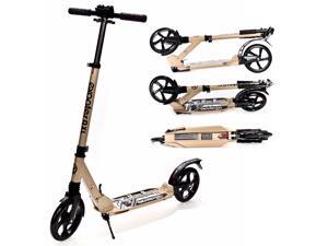 EXOOTER M1350BZ Adult Cruiser Kick Scooter With Suspension Shocks - Bronze EXOOTER M1350BZ Adult Cruiser Kick Scooter With Suspension Shocks - Bronze