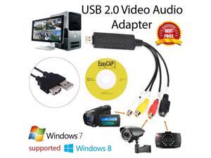 EasyCap Video DVR USB 2.0 Video Adapter USB 2.0 Capture Card Video TV DVD VHS Audio Capture Card 3 in 1 VHS to DVD Adapter Converter PC PS3 XBOX for win 7 8 32 64 EasyCap Video DVR USB 2.0 Video Adapter USB 2.0 Capture Card Video TV DVD VHS Audio Capture Card 3 in 1 VHS to DVD Adapter Converter PC PS3 XBOX for win 7 8 32 64