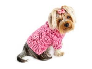 Pink Bobble Stitch Turtleneck Sweater Pink Bobble Stitch Turtleneck Sweater