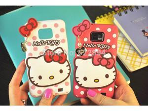3D Cartoon Hello Kitty Dot & Bow Soft Silicone Back Cover Case For Samsung Galaxy S2 SII i9100 9100 3D Cartoon Hello Kitty Dot & Bow Soft Silicone Back Cover Case For Samsung Galaxy S2 SII i9100 9100