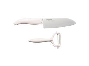 Kyocera Revolution Santoku Knife & Vegetable Peeler Gift Set Kyocera Revolution Santoku Knife & Vegetable Peeler Gift Set
