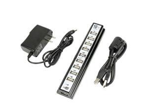 New 10 Port High Speed USB 2.0 Hub Expansion + Power Adapter for Notebook PC New 10 Port High Speed USB 2.0 Hub Expansion + Power Adapter for Notebook PC