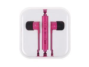 3.5mm In-Ear Earbuds Earphone With Remote Mic For iPhone 4 4s 5c 5 5s 6 6 Plus Mp3 4(Rose Red) 3.5mm In-Ear Earbuds Earphone With Remote Mic For iPhone 4 4s 5c 5 5s 6 6 Plus Mp3 4(Rose Red)