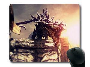 for The Elder Scrolls V Skyrim Dragon I Mousepad,Customized Rectangle Mouse Pad 15.6" x 7.9" for The Elder Scrolls V Skyrim Dragon I Mousepad,Customized Rectangle Mouse Pad 15.6" x 7.9"