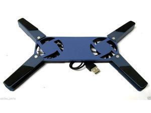 Ptble Notebook Laptop LED USB 2 Fans Cooler COOLING blue Ptble Notebook Laptop LED USB 2 Fans Cooler COOLING blue